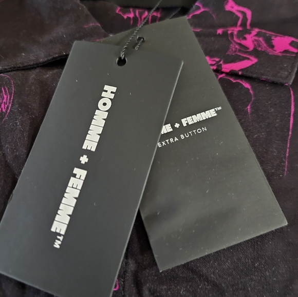 Homme + Femme Genesis Button Down Size M NWT - Picture 6 of 8